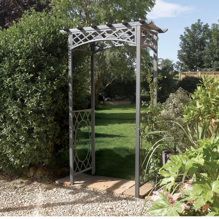 UPC 721082010021 product image for Rowlinson English Garden Steel Latticed Arbor | upcitemdb.com