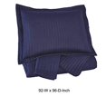 thumbnail image 5 of Benjara BM227501 3 Piece Queen Coverlet Set with Vertical Channel Stitching, Navy Blue, 5 of 5