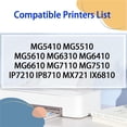 thumbnail image 2 of Compatible PGI-170 CLI-171 25ML Ink Cartridges Replacement for Canon MG5410 MG5510 MG5610 MG6310 MG6410 MG6610 MG7110 MG7510 IP7210 IP8710 MX721 IX6810 Printers, 2 of 7