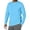 Sky Blue, variant on GrmtClth Mens Versatile Solid Crew Neck Long Sleeve Basic Tops, Relax Fit All Occasion Daily Athletic Layering Pullover Shirts White S