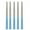 Sky Blue, variant on (Set of 5) Korean Style Reusable 9.5" Chopsticks Set | Dishwasher Safe, Easy to Use | Made in Korea (Choco)
