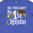thumbnail image 4 of Inktastic No, This Ain't My 1st Rodeo Cowboy Hat and Lasso Youth T-Shirt, 4 of 5