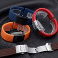 thumbnail image 4 of Correa de reloj de silicona de liberación rápida de 18 mm, 20 mm, 22 mm y 24 mm para Huawei Watch Gt2/3/4 de 46 mm para Fossil y Seiko, correas deportivas de goma, 4 of 5