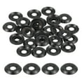 thumbnail image 1 of 100 Pcs 4# Arandelas de cabeza avellanada de acero inoxidable, Gasket de arandela de copa, Negro, 1 of 6
