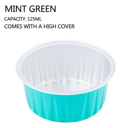 

Yedhsi Foil Cupcake Cups Round Cupcake Cups With Lid Mini Cupcake Cups Kitchen Baking Cups 100 PC Kitchen Supplies