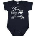 thumbnail image 3 of Inktastic Love Makes a Family Hearts and Arrow Boys or Girls Baby Bodysuit, 3 of 5