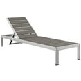 thumbnail image 3 of Pemberly Row Aluminum Patio Chaise Lounge Chair in Silver/Gray (Set of 2), 3 of 5