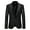 Black, variant on Men's Suit Slim Fit Business Wedding Party Outwear Blazer Jacket Silver L(L)