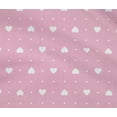 thumbnail image 4 of oneOone Cotton Flex Fabric Dot & White Heart Print Sewing Fabric BTY 40 Inch Wide, 4 of 4