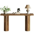 thumbnail image 3 of Fnova 63" Farmhouse Entryway Console Table, Modern Wood Narrow Long Sofa Table for Living Room, Hallway, Entrance, Foyer, 3 of 14