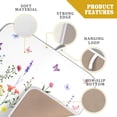 thumbnail image 4 of Watercolor Floral Dish Drying Mat for Kitchen Counter 16x18 Inch Spring Summer Wild Flower Butterfly Absorbent Reversible Microfiber Dish Drainer Rack Mats Countertops Protector Mat, 4 of 7