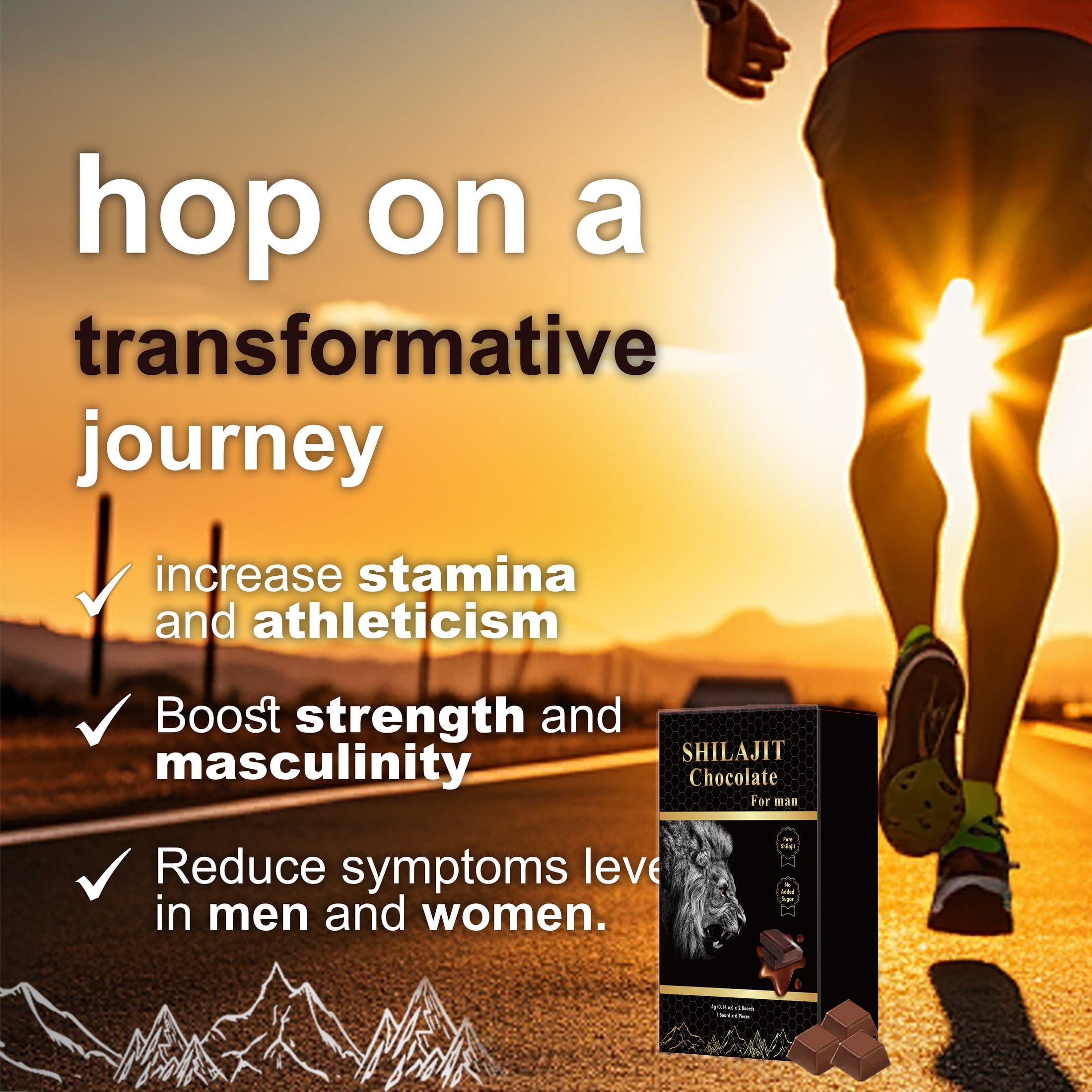 Shilajit Dark Chocolate Made with Ashwagandha, Shilajit Resin & Honey, A Premium Superfood for Energy, Strength & Immunity Boost, 12 Pieces 4g Each