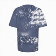 thumbnail image 6 of TOWED22 Ghost Spooky Halloween Shirts for Women Funny Bow Pumpkin Graphic Tees Fall Short Sleeve Tops Costumes(Blue,M), 6 of 7