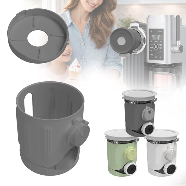 Tong Manchon Protecteur Isolé pour Tasses de Rangement de Glace, Couvercle en Silicone Réutilisable avec Couvercle, Conception Étanche pour Congélateur