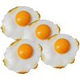 thumbnail image 2 of ColoMX 4pcs modelos de huevos fritos simulados juguetes decorativos juguetes fotográficos de huevo frito decoraciones, 2 of 7