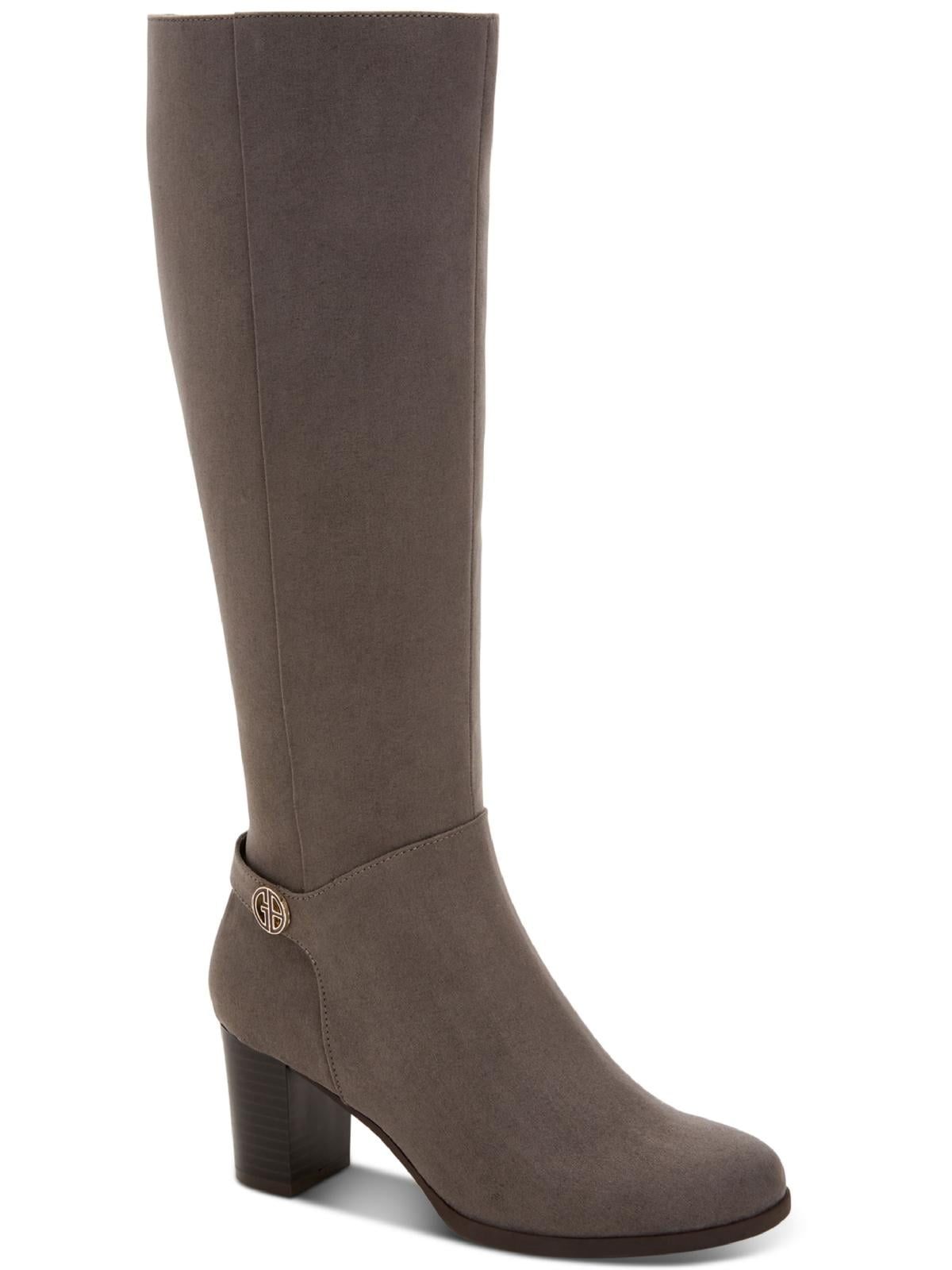 Giani Bernini Womens Adonnys Leather Wide Calf Knee-High Boots ...