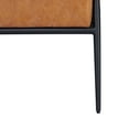 thumbnail image 3 of A&D Home Parker Vegan Leather Accent Chair, Camel, 3 of 8