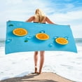 thumbnail image 2 of Matoen Lightweight Thin Beach Towel Oversized 59"x30" Microfiber Sand Free Towels for Adult Quick Dry Travel Camping Beach Accessories Vacation Gift, 2 of 6