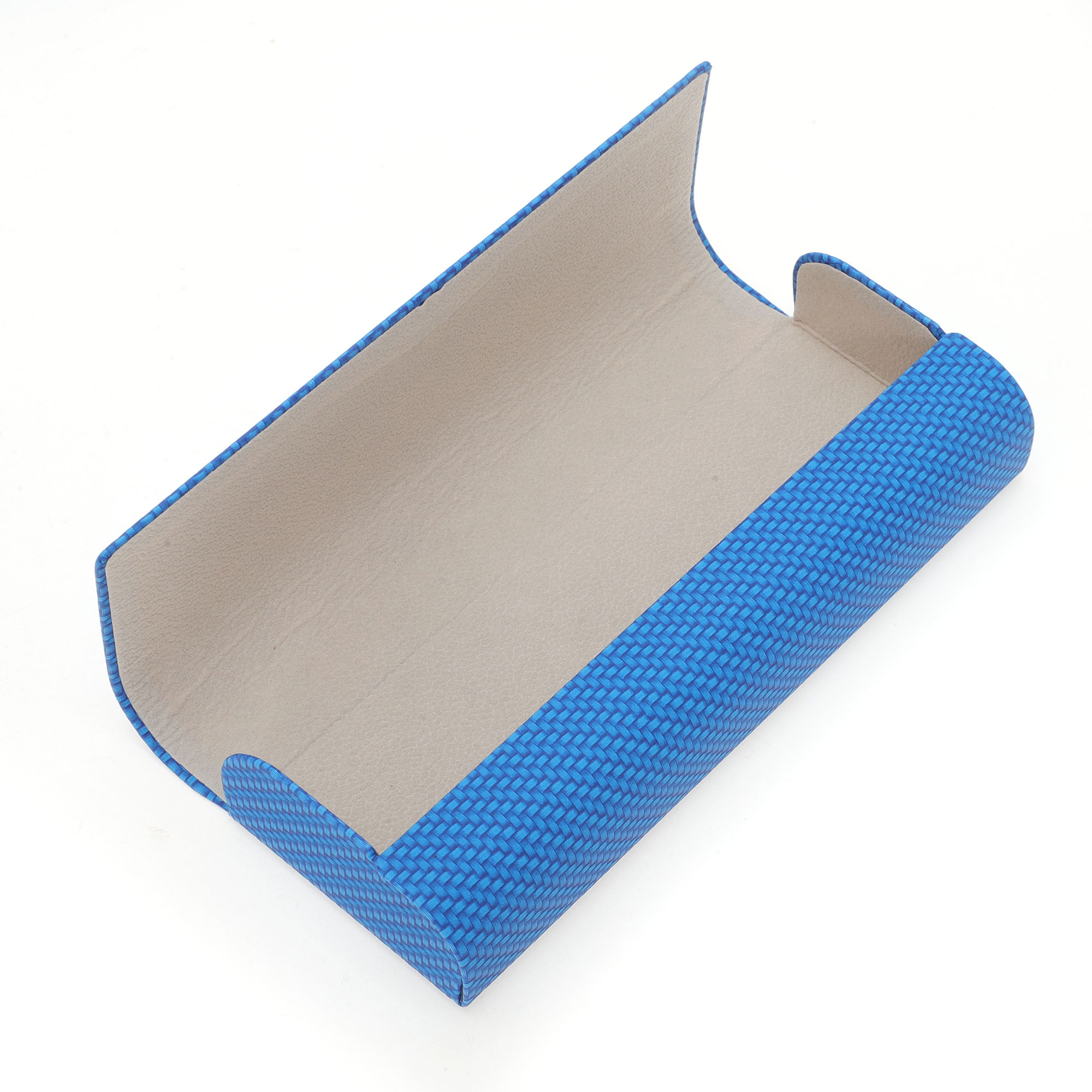 Unique Bargains Portable Eyeglasses Storage 6.14"x2.4"x1.22"(L*W*H) Blue