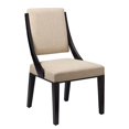 thumbnail image 3 of Side Dining Chair, Set of 2, Beige, Fabric, Kitchen Cafe Bistro Hospitality Restaurant, Modern Contemporary HB33417, 3 of 8