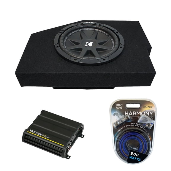 02-15 Dodge Ram Quad / Crew Truck Kicker Comp C10 Single 10" Sub Box CX300.1 Amp - Factory Certified Refurbished