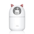 thumbnail image 1 of Cat Humidifier Cool Mist Humidifier for Home,Cute Cat Night Light for Bedroom Essential Pure Air for Baby Room,Easy Clean Quiet Operation Automatic Shut-off 300ML (White), 1 of 9