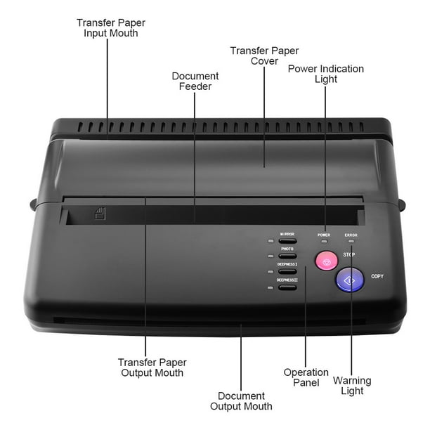 Tatouage transfert copieur pochoir imprimante tatouage portable machine  thermiqu