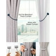 thumbnail image 3 of Curtain Tie Backs Strong Magnetic,Metal Curtain Tiebacks Hooks,Tie Clips Curtain Holdbacks Rings for Home Office Window Curtain Straps 1 Pair (Purple), 3 of 3