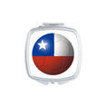 thumbnail image 1 of Chile National Flag Soccer Football Mirror Portable Compact Pocket Makeup Double Sided Glass, 1 of 3