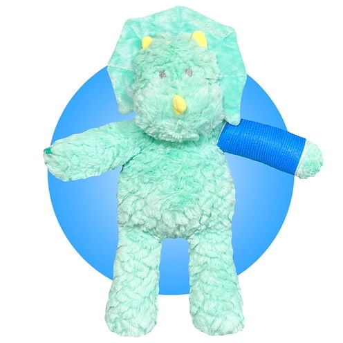 Broken Arm or Leg Get Well Gift - Choose Your Cast Location - 14" Cute Dinosaur Stuffed Animal With Custom Cast - Get Well Gift for Broken Bone