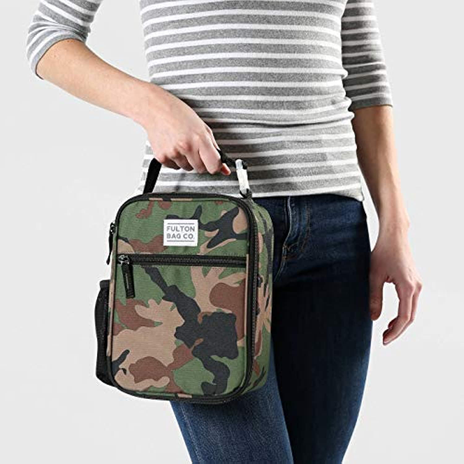 Fulton Bag Co. Lunch Tote - Upright Insulated Zippered - Camo
