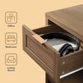thumbnail image 4 of ARKANTOS Large Nightstand Set of 2, Farmhouse Style Bedside Tables, for Bedroom and Living Room, Drawers Classic Walnut, 4 of 8