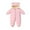 Pink, variant on Emitonse Baby Snowsuit Girls' Outerwear Jackets & Coats Baby Puffer Snowsuits Fuzzy Zip up Hooded Jumpsuits Clothes Toddler Thick Warm Outdoor Jackets Padded Size for 0-3 Months,Pink