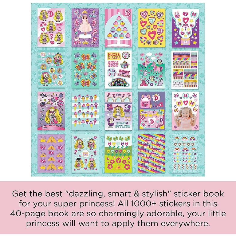 Fashion Angels 1000+ Animal Sticker Book - 40-Page Sticker Book For Kids -  Over 1000 Stickers for Scrapbooking, Planner Decor, Gifts & Creative Play