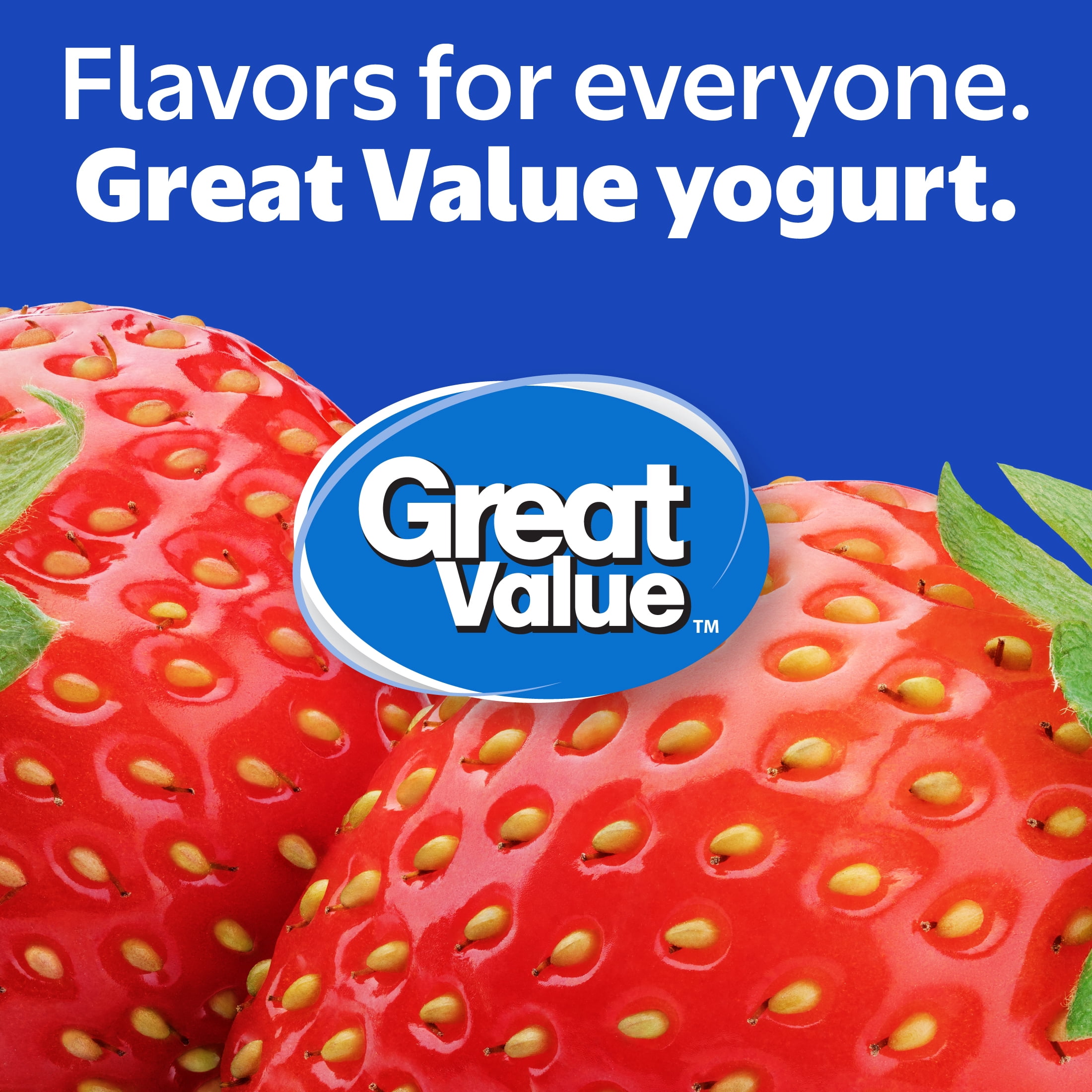 Great Value Original Strawberry Low-fat Yogurt, 32 oz