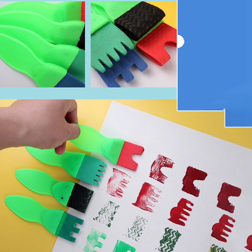 Kit De Peinture 57 Pièces Pour Enfants – Brosses éponge, Lettres, Tablier Imperméable – Cadeau Créatif DIY Dès 2 Ans