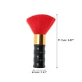 thumbnail image 2 of Unique Bargains 1 Pc Bamboo Shaped Neck Duster Brush for Barber Shop Orange Red ABS Aluminum Nylon Hair, 2 of 5