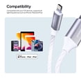 thumbnail image 6 of Powertek MFi-Certified Light-Up USB-A to Lightning Charging Cable, 5 ft, White, 6 of 7
