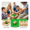 thumbnail image 3 of MesaSe Wooden Flop Numbers Game  4 Player Wooden Off Box Dice Off Box Game Board Game Multiplayer Games for Families Elderly Parents 10 Numbers and 2 Dice Chess and Recreational Sporting, 3 of 7
