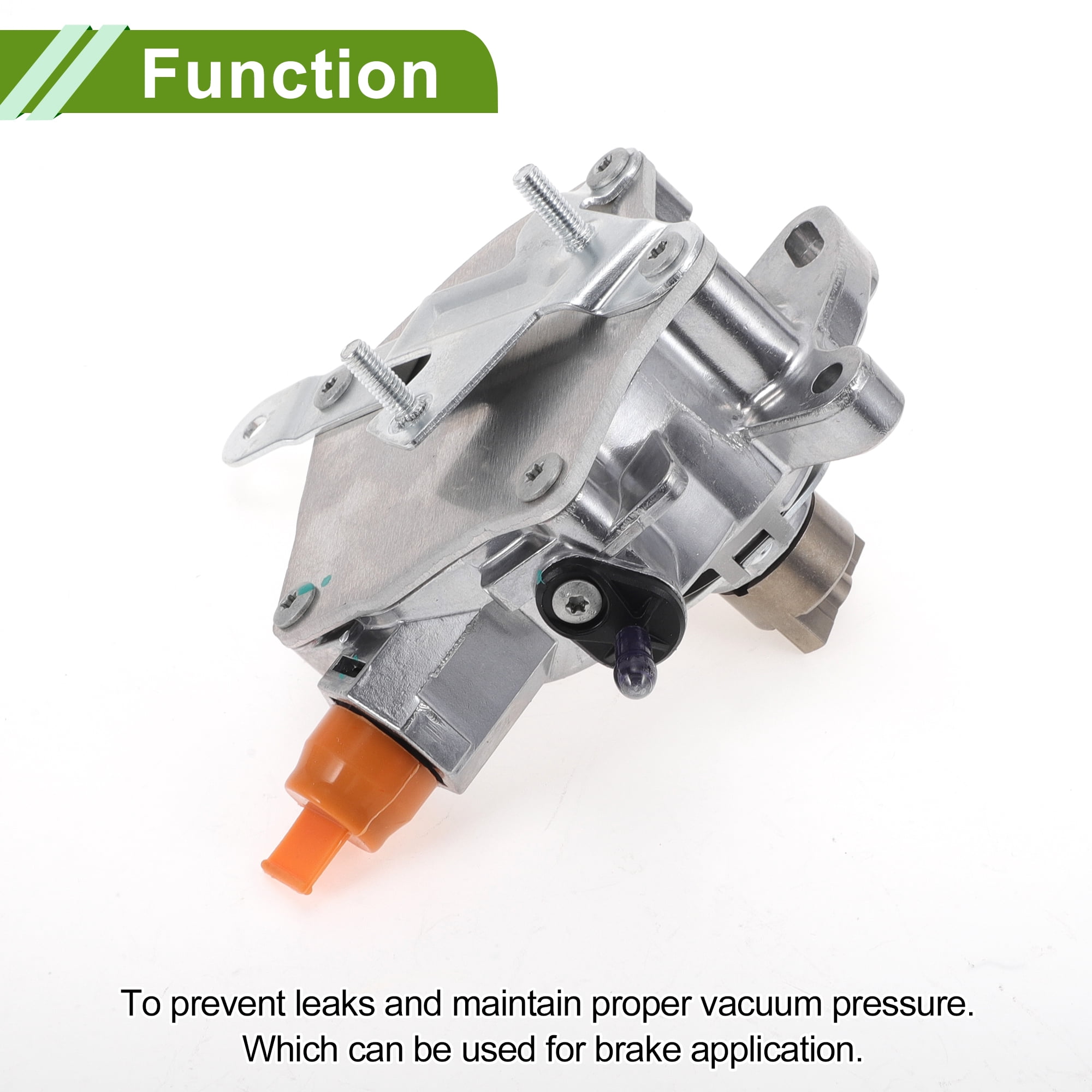 Unique Bargains Brake Vacuum Pump No.DS7G2A451CB Engine Vacuum Pump for Ford Escape 1.5L 2017-2019 Aluminum Alloy Silver Tone 1 Pcs