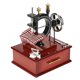 thumbnail image 3 of Caja de música vintage, caja de música con mecanismo de relojería retro creativa de estilo vintage, caja de música para máquina de coser, diseñada meticulosamente, 3 of 12