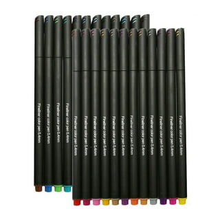 OTVIAP Pen For Hand-written 3 Pieces 3-dimensional Black Calligraphy Markers  Felt-tip 