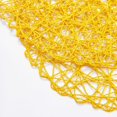 thumbnail image 3 of Juego de 6 manteles individuales IcoSamro, 38 cm, redondos, tejidos en amarillo, 3 of 8