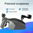 thumbnail image 6 of Hyasfey Clip-on Polarized Sunglasses Adjustable Flip Cover UV Protection Sunglasses Men Women Outdoor Hiking Golf Fishing Cycling Driving Traveling Hat Clip Glasses, 6 of 7