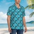 thumbnail image 5 of Fotbe Seahorse Hawaiian Shirt for Men Unisex Summer Beach Casual Short Sleeve Cotton Linen Button Down Shirts-X-Large, 5 of 9
