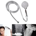 thumbnail image 4 of Marbhall High-Pressure Handheld Shower Head - 4.7 Inch Handheld Rain Shower with Hose - 4 Modes ONE/AUS Water Saving Switch Removabl Silver, 4 of 12