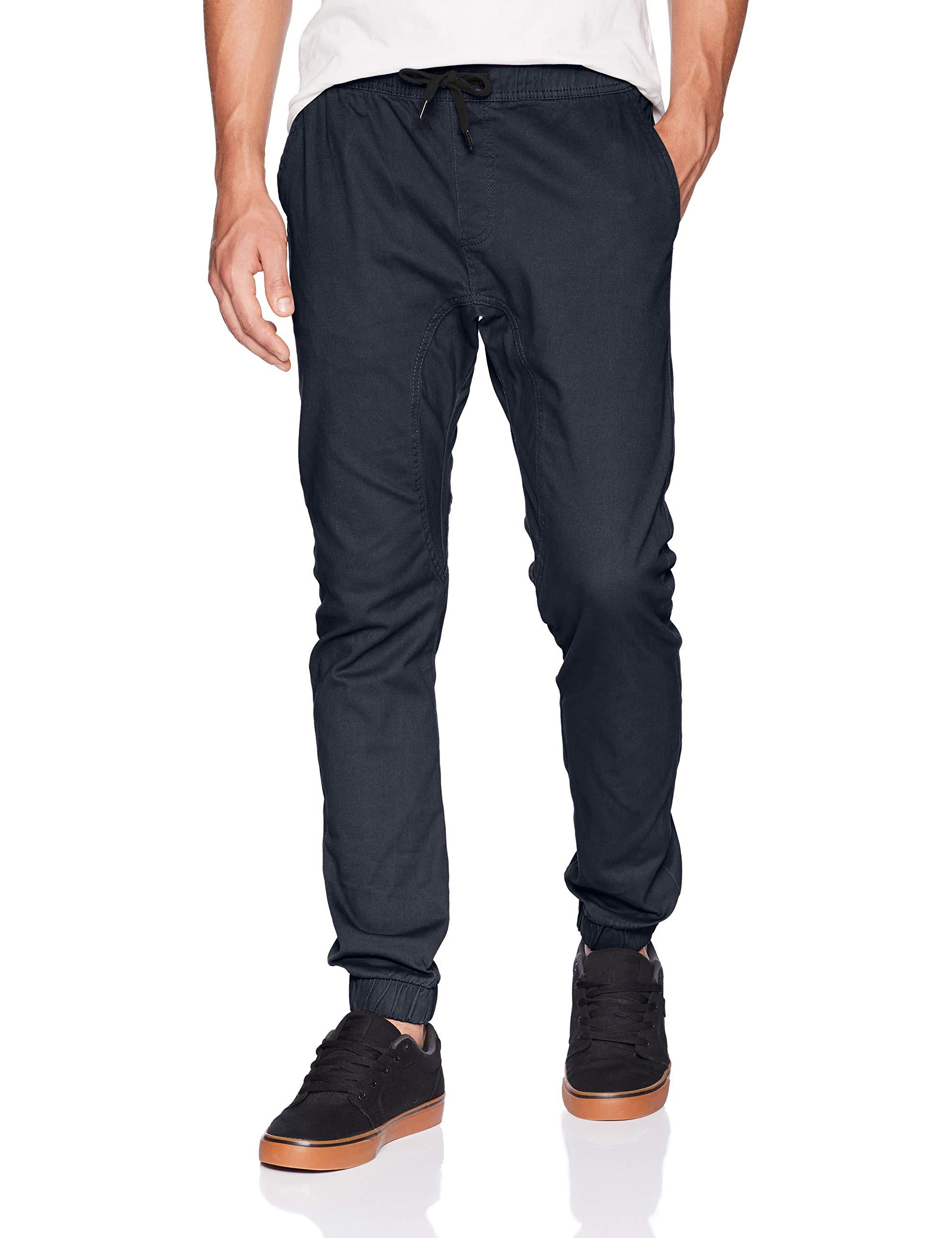 WT02 Men's Jogger Pants in Basic Solid Colors and Stretch Twill Fabric  Medium Light Khaki(all Season) - Walmart.com