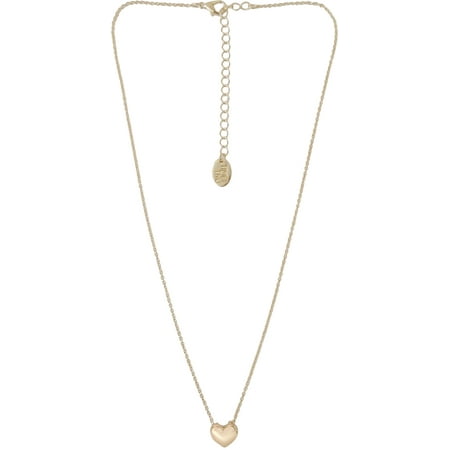 Time And Tru Gold-Tone Heart Necklace