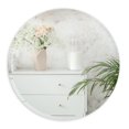 thumbnail image 3 of ANYHI 22'' Round Mirror with Beveled Edge, Bathroom Round Mirror, Wall-Mounted Bathroom Mirror, Modern Frameless Circle Mirror for Wall Decor, 3 of 7