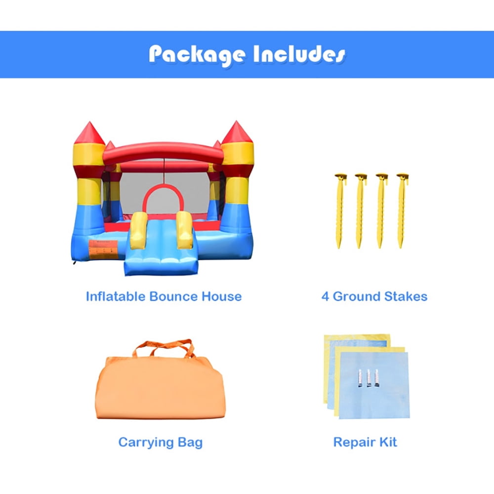 Aimee Lii Inflatable Bounce House Castle Jumper Without Blower, Kids Bounce House